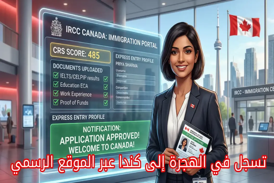 تسجل في الهجرة إلى كندا عبر الموقع الرسمي